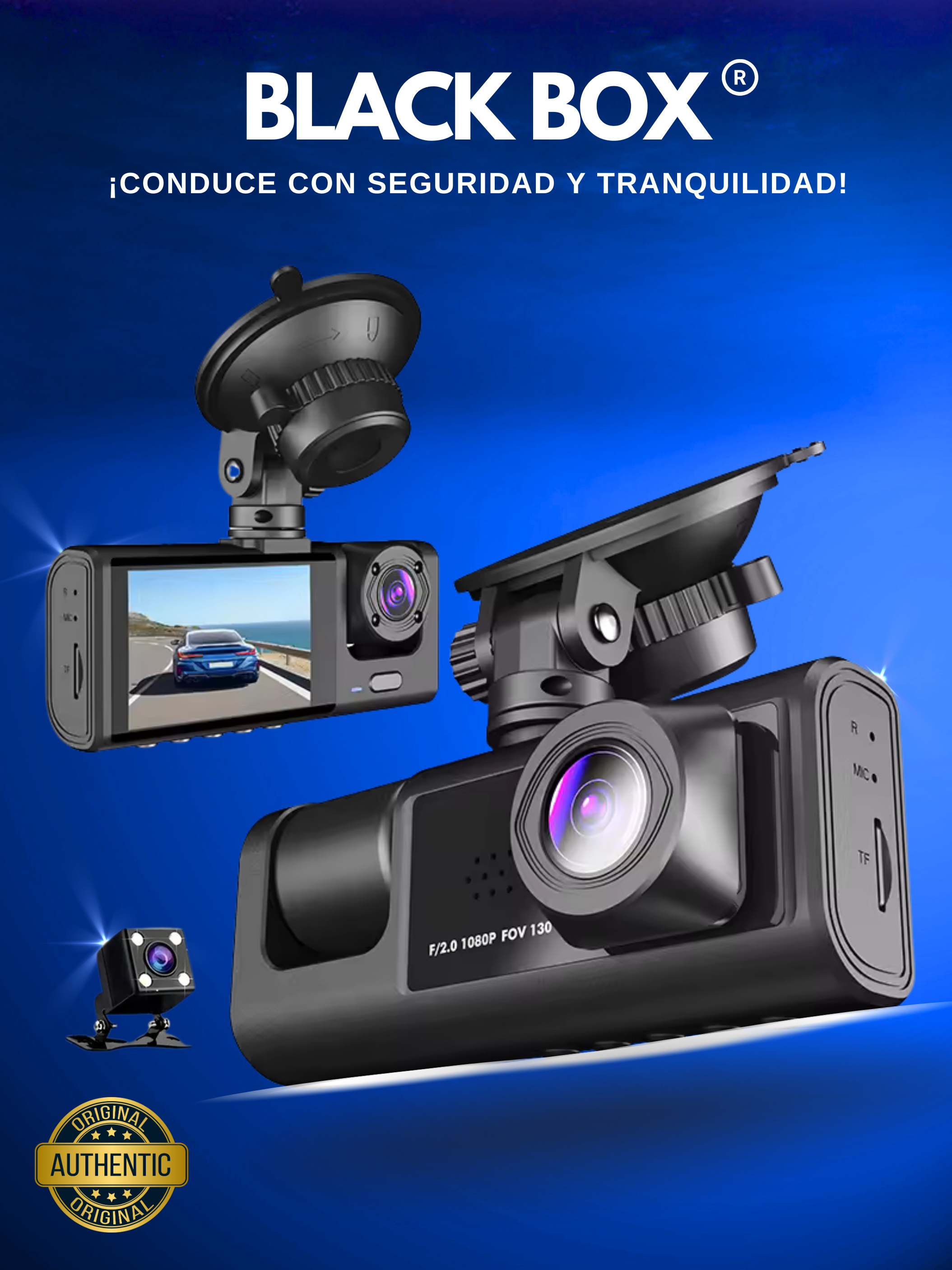 Camara Carro 3 en 1 Black Box